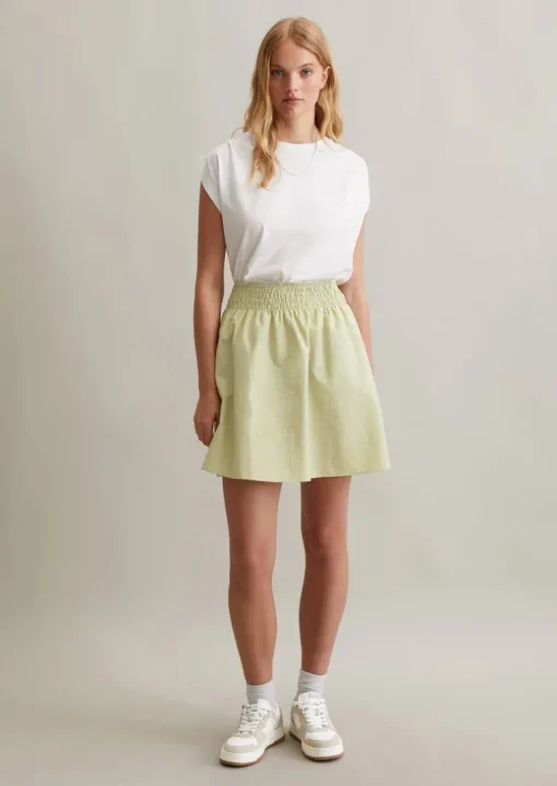 Ausgestellter Rock aus Organic-Cotton-Mix