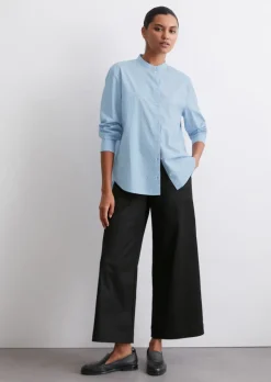 Bedruckte Bluse regular aus Light Papertouch-Popeline