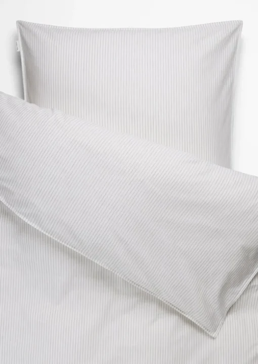 Bettwäsche-Set Model Classic Fine Stripe aus reiner Bio-Baumwolle
