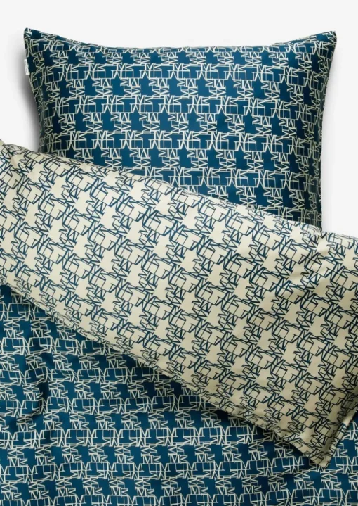 Bettwäsche-Set Model Monogram aus Bio-Baumwollsatin