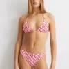 Bikini-Slip mit floralem Print