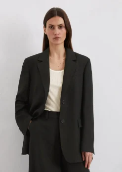 Blazer shaped aus Leinen-Viskose-Mix