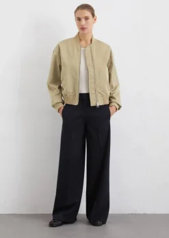 Blouson im Aviator-Stil regular aus recyceltem Polyester-Twill