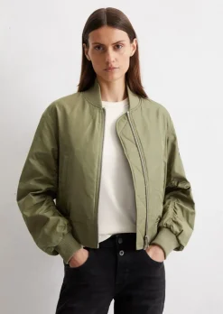 Blouson im Piloten-Stil regular aus recyceltem Polyester-Twill