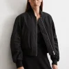 Blouson im Piloten-Stil regular aus recyceltem Polyester-Twill