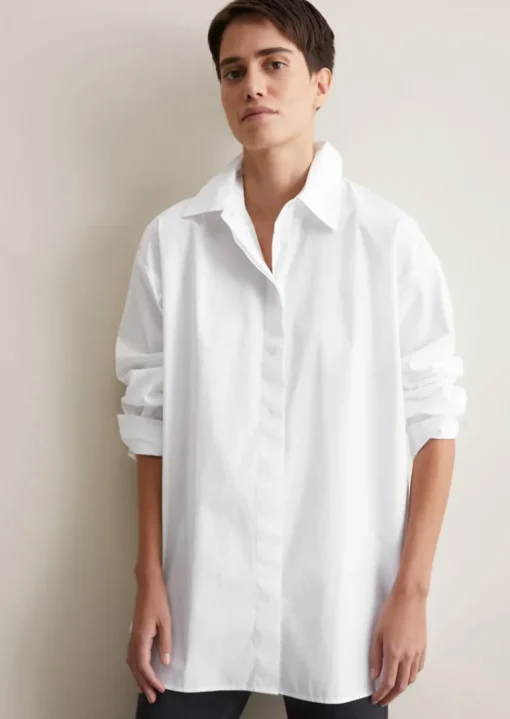 Bluse oversize aus Organic Cotton