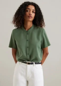 Bluse regular aus TENCEL™ Lyocell