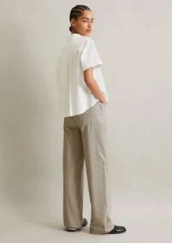 Bluse relaxed aus Baumwoll-Oxford
