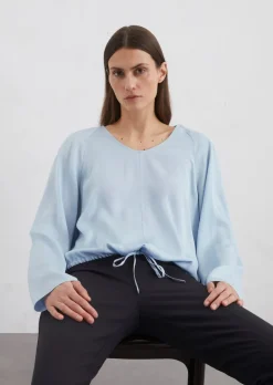 Blusenshirt regular aus LENZING™ ECOVERO™