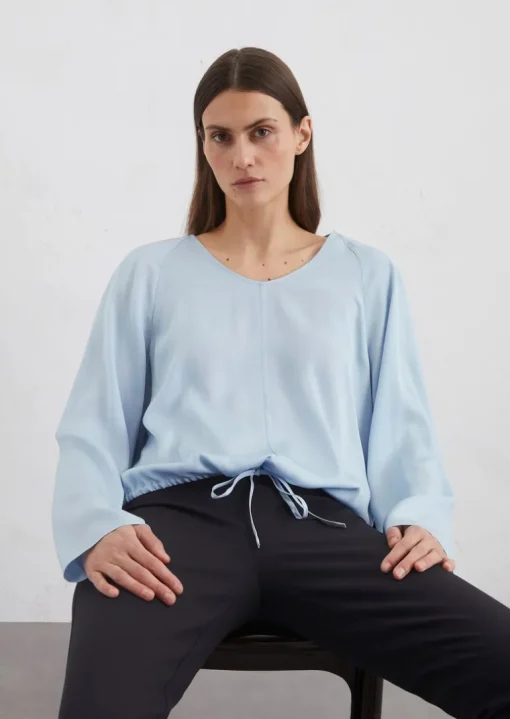 Blusenshirt regular aus LENZING™ ECOVERO™
