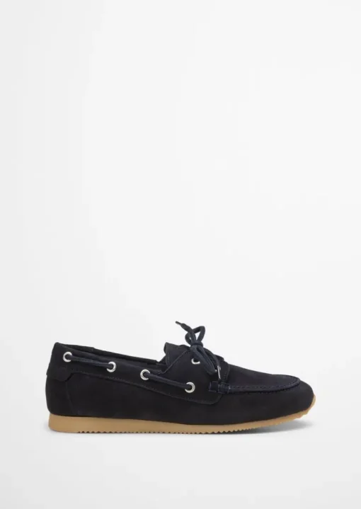 Bootsschuh aus Velours-Rindleder