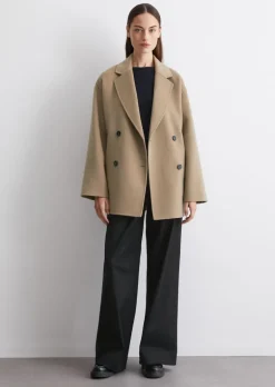 Cabanjacke relaxed aus Doubleface-Wolle-Mix
