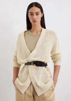 Cardigan loose aus Organic Cotton-Mix