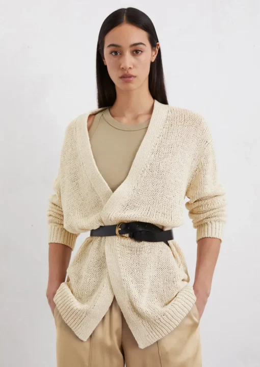 Cardigan loose aus Organic Cotton-Mix