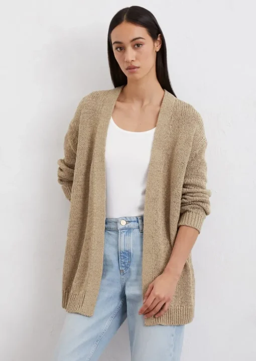 Cardigan loose aus Organic Cotton-Mix