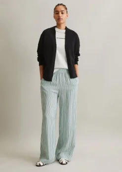 Cardigan relaxed aus Cotton-Slub-Garn