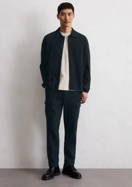 Cargo-Jerseyhose aus Bio-Baumwolle mit Struktur
