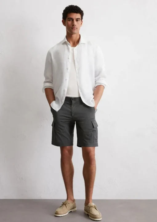 Cargoshorts Model Reso regular aus leichtem Bio-Baumwoll-Twill