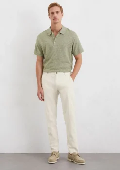 Chino Model Osby Jogger tapered aus Bio-Baumwoll-Leinen-Mix
