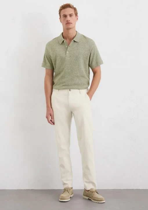Chino Model Osby Jogger tapered aus Bio-Baumwoll-Leinen-Mix