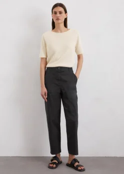 Chino Model Rimka tapered aus Organic Cotton-Stretch-Twill