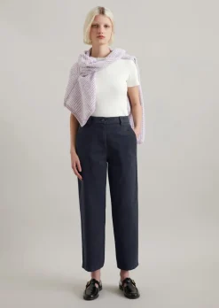Chino relaxed cropped aus Organic Cotton-Twill
