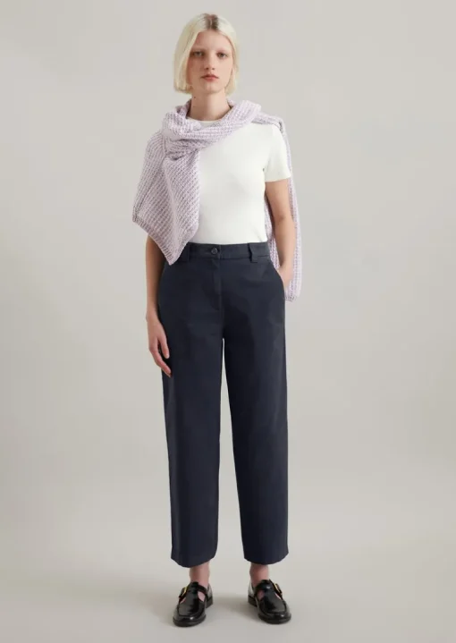 Chino relaxed cropped aus Organic Cotton-Twill