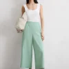 Culotte wide cropped aus TENCEL™ Lyocell-Leinen-Mix