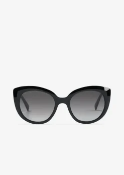 Damen-Butterfly-Sonnenbrille mit breitem Bio-Acetat-Rahmen