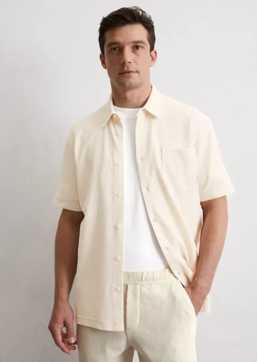 DfC Jersey-Shirt regular mit feiner Waffelstruktur