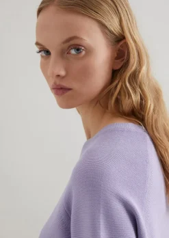 DfC Kurzarm-Strickpullover loose aus Organic Cotton