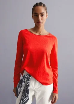 DfC Longsleeve regular aus mittelschwerem Slub-Jersey