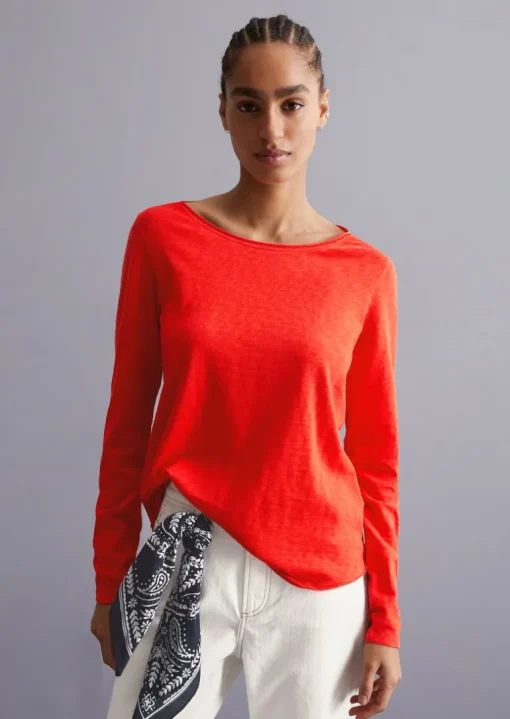 DfC Longsleeve regular aus mittelschwerem Slub-Jersey