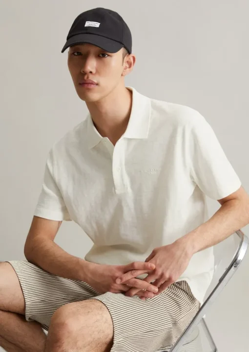 DfC Poloshirt Slub-Jersey regular aus reiner Bio-Baumwolle