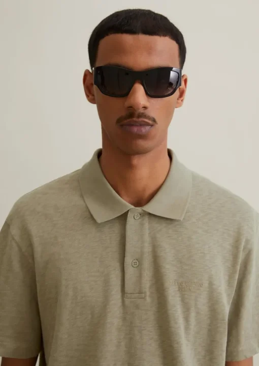 DfC Poloshirt Slub-Jersey regular aus reiner Bio-Baumwolle