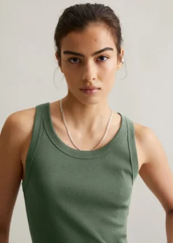 DfC Ripp-Tanktop slim aus Bio-Baumwoll-Stretchjersey
