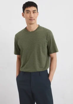 DfC T-Shirt regular aus gestreiftem Single-Slub-Jersey