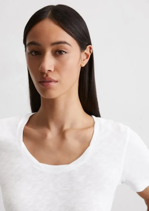 DfC T-Shirt regular mit getwistetem Ausschnitt