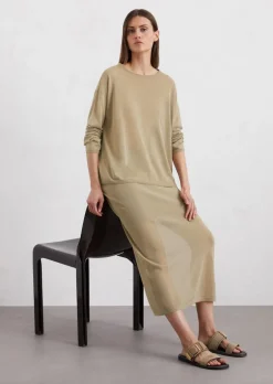 Feinstrick-Pullover oversize aus Organic Cotton-Mix
