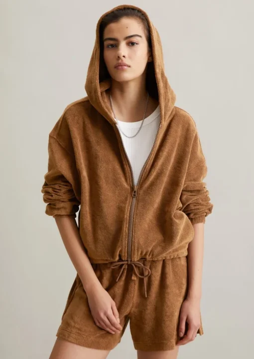 Frottee-Jacke relaxed aus Organic Cotton