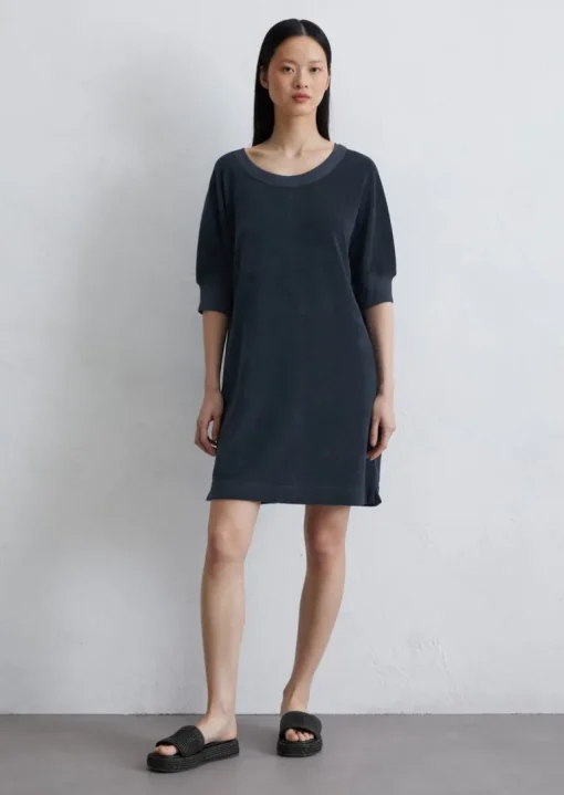 Frottee-Kleid regular aus softem Baumwolle-Mix