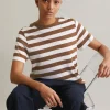 Gestreiftes T-Shirt relaxed aus LENZING™ ECOVERO™