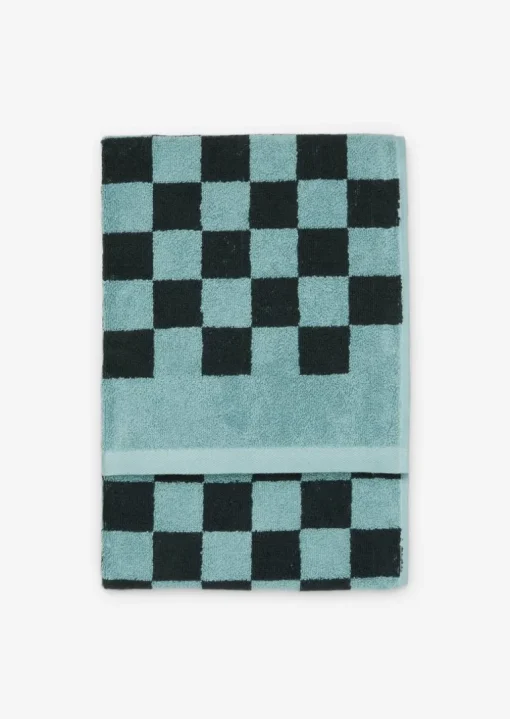 Gästehandtuch Model Checker mit Jacquard-Karomuster