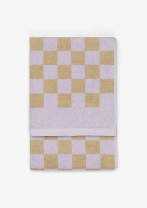 Gästehandtuch Model Checker mit Jacquard-Karomuster