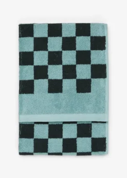 Handtuch Model Checker mit Jacquard-Karomuster