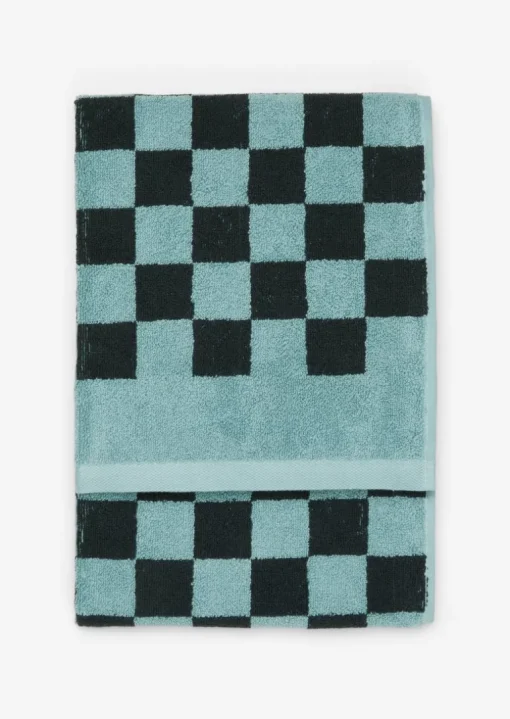 Handtuch Model Checker mit Jacquard-Karomuster