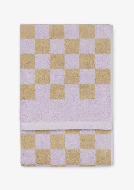 Handtuch Model Checker mit Jacquard-Karomuster
