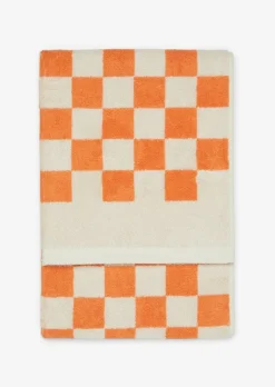 Handtuch Model Checker mit Jacquard-Karomuster