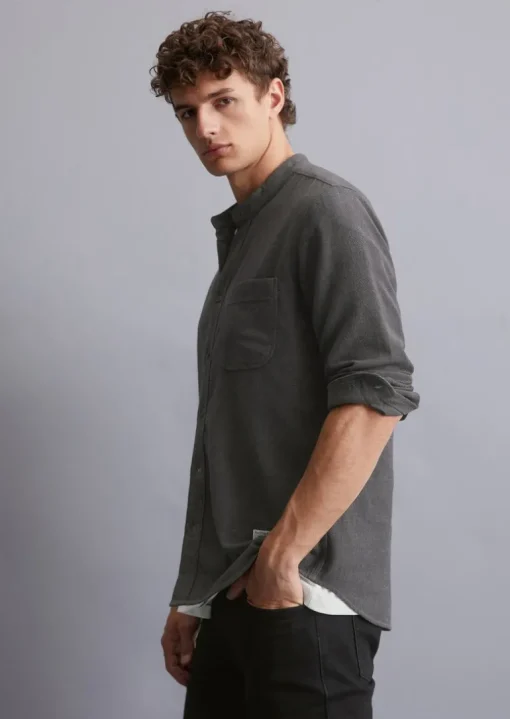 Hemd regular aus weichem Bio-Baumwoll-Twill