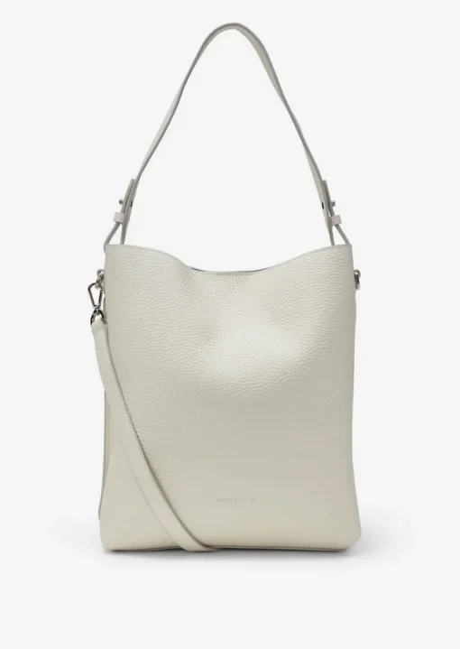 Hobo Bag medium aus genarbtem Rindleder